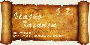 Vlajko Kašanin vizit kartica